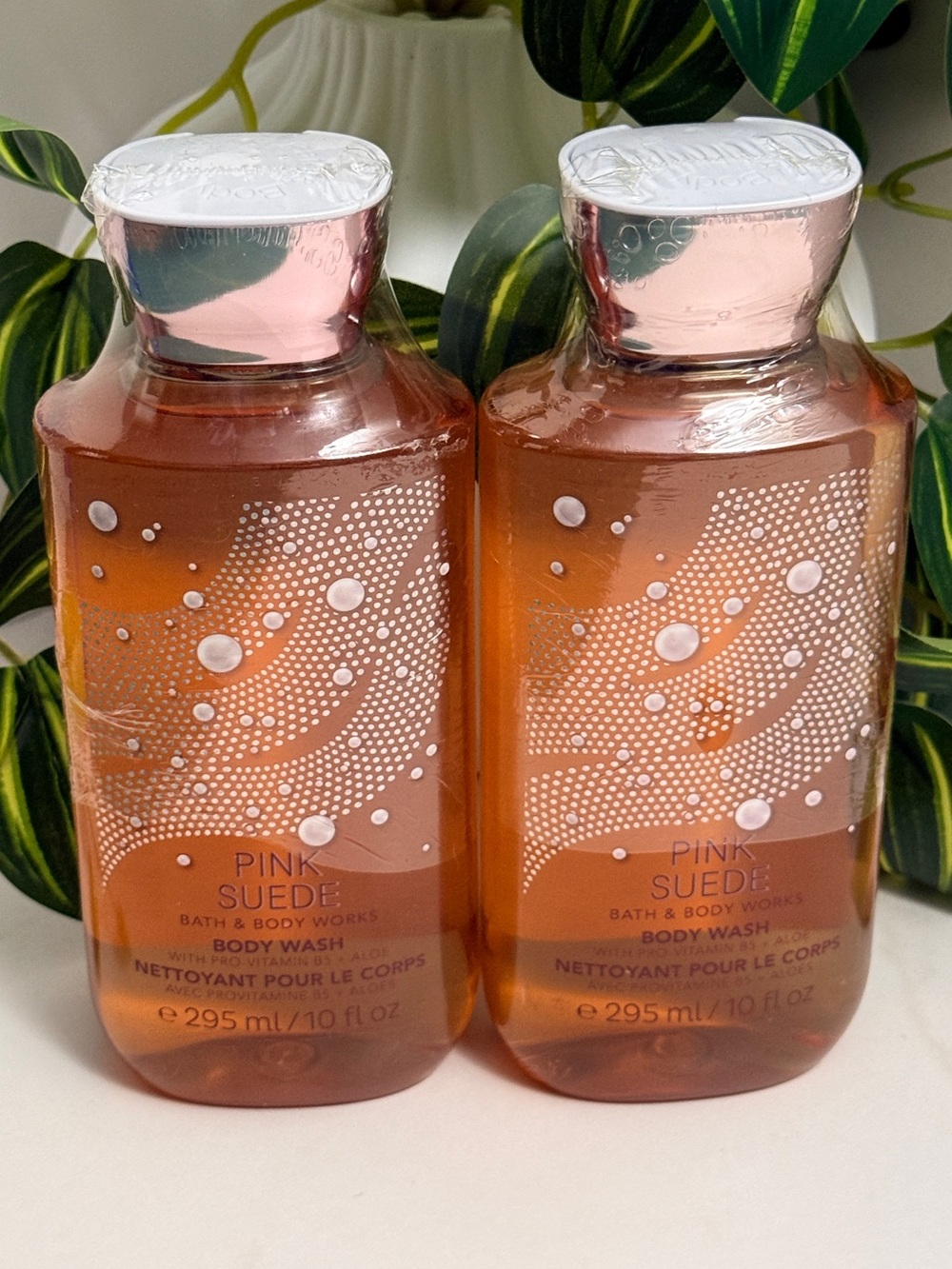 Bath & Body Works Pink Suede Body Wash Set of 2 NEW Discontinued